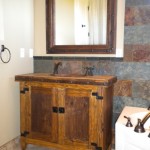DSCN0894 Custom travertine and copper vanity