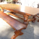 Mesquite table and benches